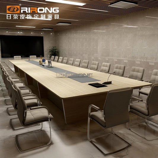 Leather desk conference table long table bar table conference room work table small negotiation desk