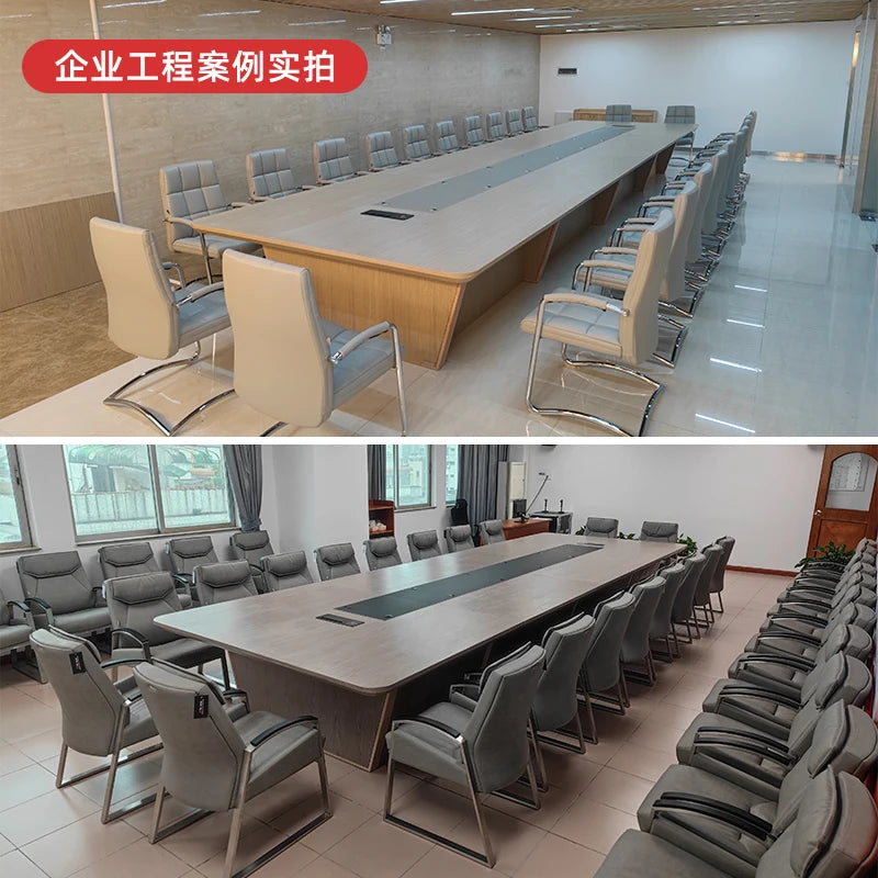 Leather desk conference table long table bar table conference room work table small negotiation desk