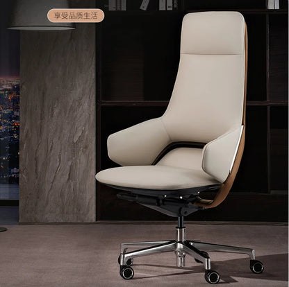 Leather Boss Chair Executive Chair Fashion Office Chair Light Luxury President Swivel Chair Computer Chair Business