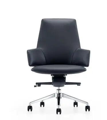 Leather boss chair reclining computer chair home modern minimalist conference chair designer office chair.