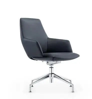 Leather boss chair reclining computer chair home modern minimalist conference chair designer office chair.