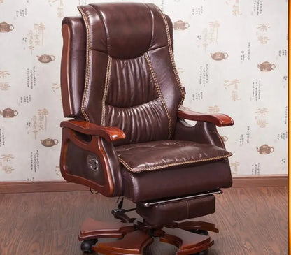 Boss chair. Real leather massage can lie double seat cushion computer chair. Home body high back office chair..023