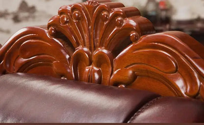 The boss chair is real leather can lie. High-grade large class chair. Cow skin thickening massage office chair swivel chair.015