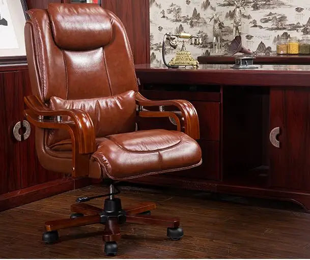 Office chair. Chair. Leather upholstery. Leather upholstery computer chair. Home lift swivel chair.016