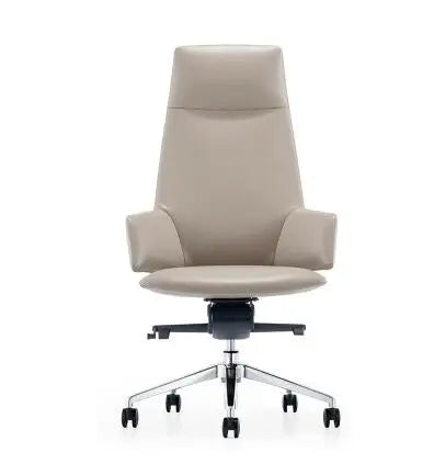 Leather boss chair reclining computer chair home modern minimalist conference chair designer office chair.