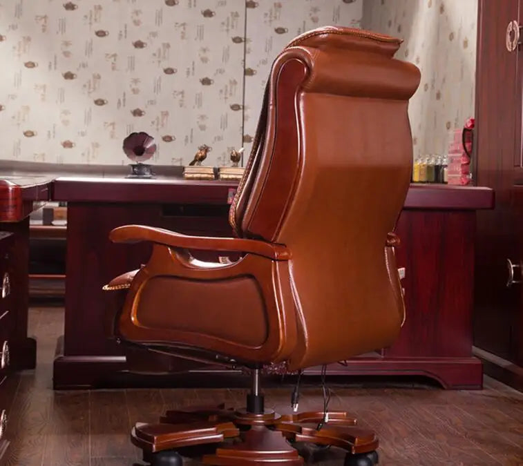 Boss chair. Real leather massage can lie double seat cushion computer chair. Home body high back office chair..023