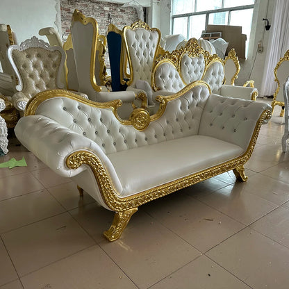 Luxury Double Lovers Queen King Throne Chair Wedding Banquet Hotel Chair Princess Hot-sales