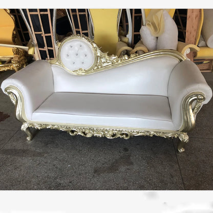 Hot recommend Luxury wedding royal loveseat sofa bride and groom throne chair