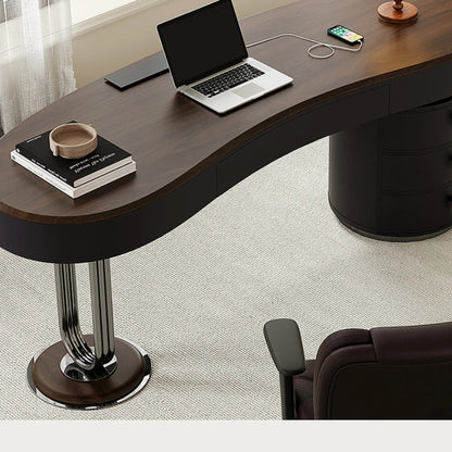 Gaming Executive Office Desks Computer Wood Luxury Black Office Desks Conference Meeting Mesa Tavolo Office Furniture WN50OD