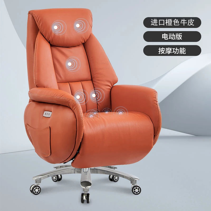 Individual Ergonomic Massage Office Chairs Luxury Lounge Comfortable Swive Gaming Chair Leather Cadeira Computer Chair SY50OC