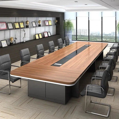 Fashion Modern Large Conference Long Table Meeting Conference Table 12 People Meeting Desk