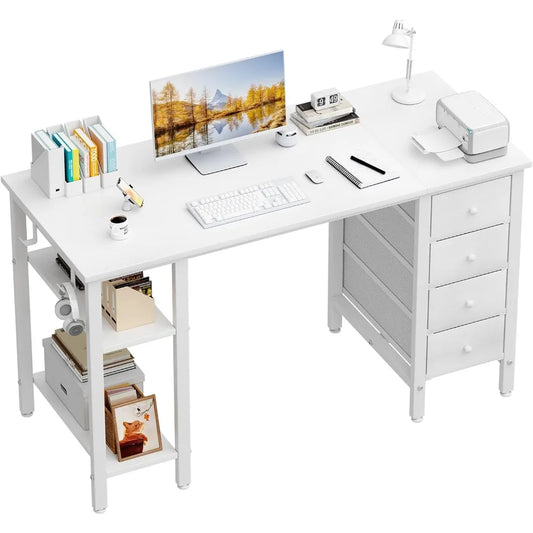 Computer Desk with Drawers & Storage