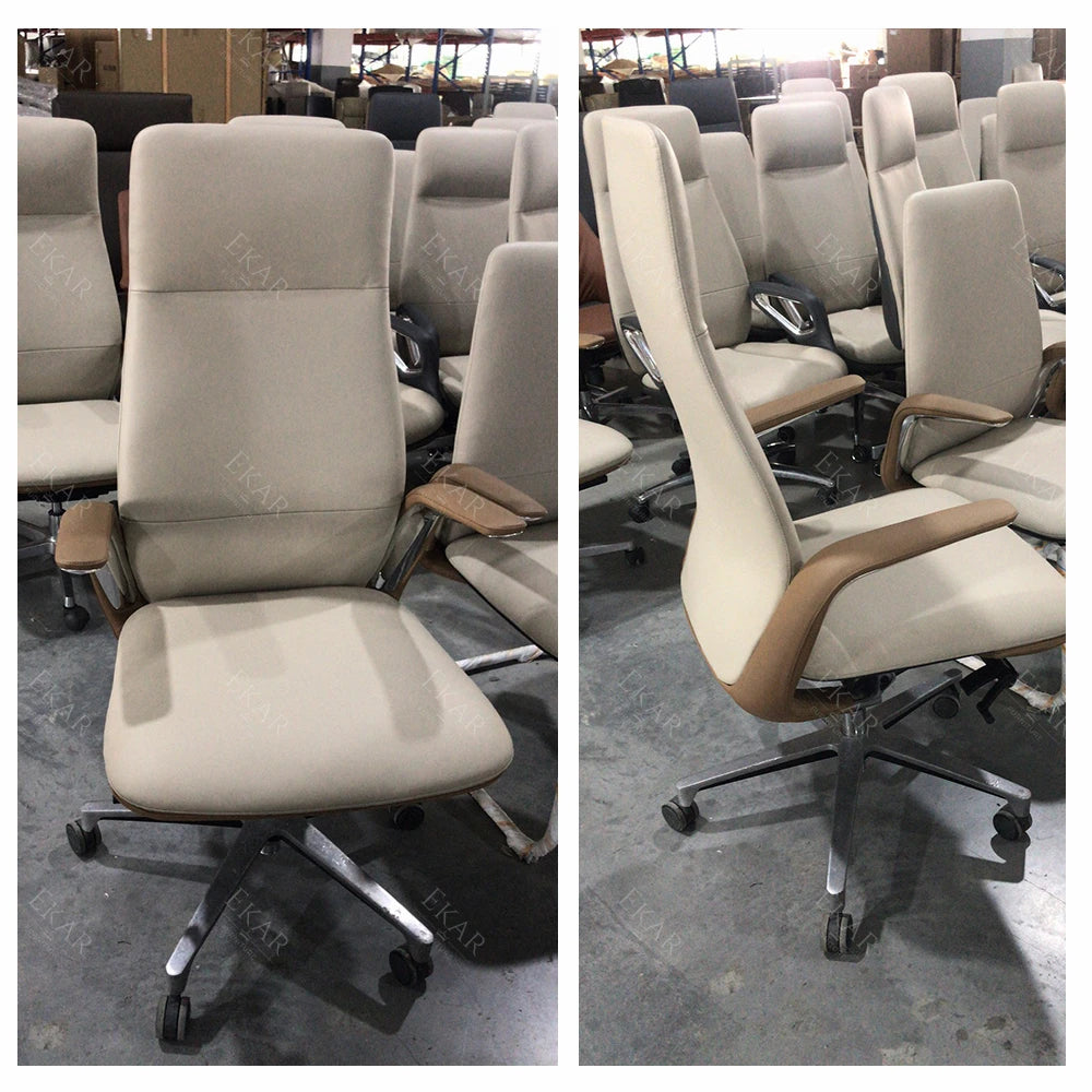 Luxury Office Furniture CEO Swivel Office Chair Comfortable High Back Leather Executive Manager Office Chairs