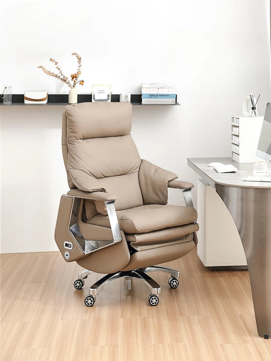 Electric Massage Office Chair Waist Support Leather Legs Living Room Gaming Chair Work Silla De Escritorio Office Furniture Wall