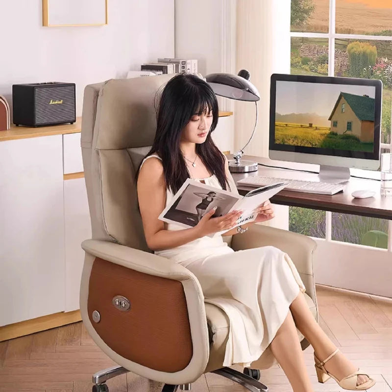 Ergonomic Recliner Office Chair Mobile Designer Massage Luxury Comfy Swivel Boss Chair Computer Silla Escritorio Home Furniture