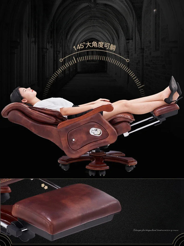 Luxurious Design Office Chair Leather Massage Work High Gaming Chair Executive Bedroom Sillas De Oficina Office Furniture Soft