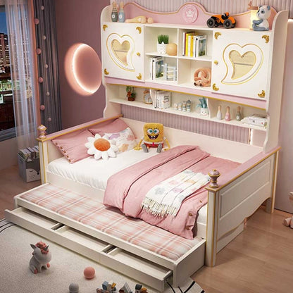 Aesthetic Kids European Double Bed King High End Modern Frame Double Bed Girl Sleeping Cama Matrimonio Furniture For Bedroom