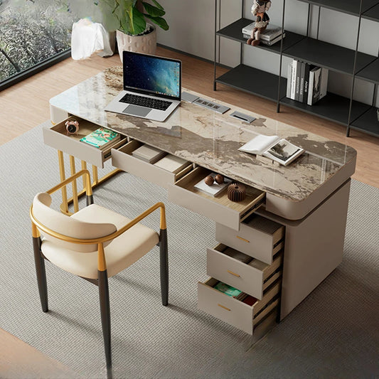 Stand Up Luxury Desk Table Workbench Drawers Executive Office Laptop Desk Table Corner Table Pour Ordinateur Home Furniture