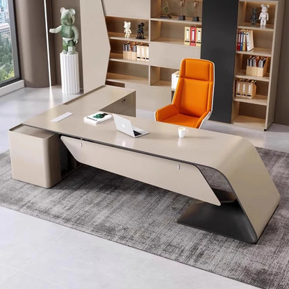 Computer Counter L Shape Work Table Corner Desktop Executive Office Desk Luxury Meeting Tavolo Scrivania Ufficio Furniture