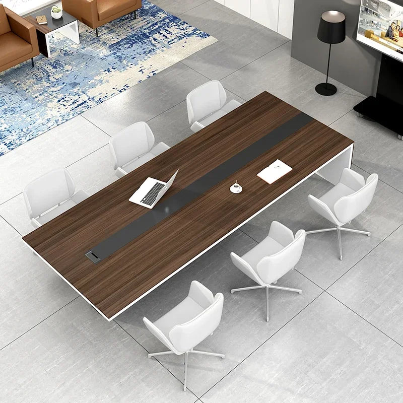 8 People Seating Wood Meeting Room Table Furniture Office Conference Table Modern