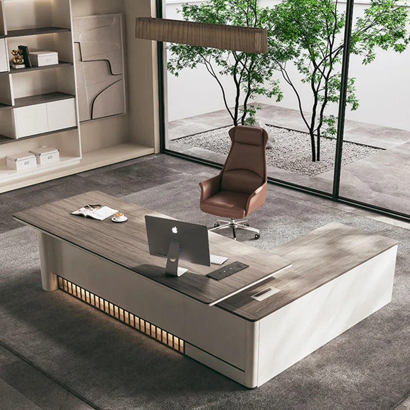 Workstation Executive Desk L Shaped Computer Corner Office Desks Room Table Professional Furniture Reading Offices Study Modern