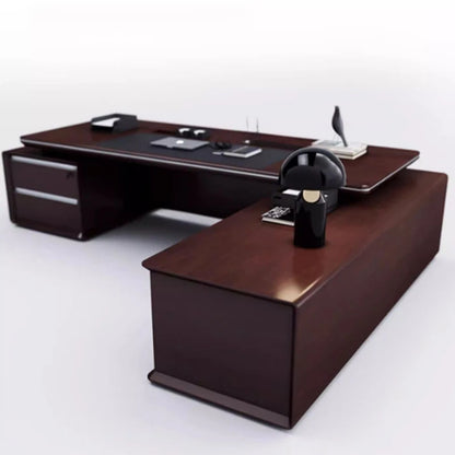 Work Luxury Office Desks Solid Wood Drawers Executive L Shaped Office Desks Writing Escritorios De Oficina Home Furnitures