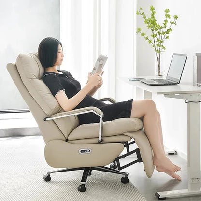 Ergonomic Chaise Office Chair Mobile Swivel Recliner Bedroom Office Chair Accent Lazy Work Cadeira Ergonomica Office Furniture