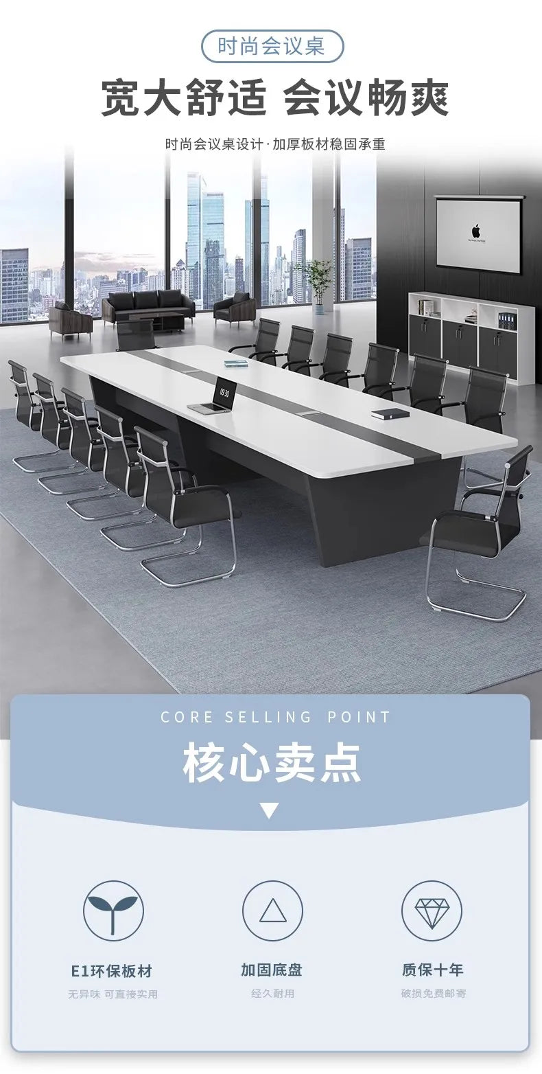 Office Conference Table Large Conference Room Table and Chair Combination