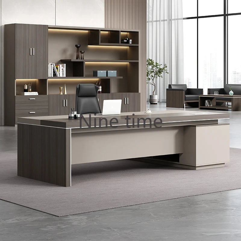 Floor Drawers Office Desks Executive Modern European Writing Computer Desks Student Corner Mesa De Escritorio Room Furniture