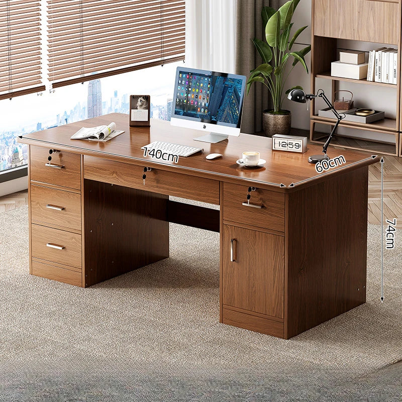 Retro Simplicity Work Desk Study Design Accessories Reception Work Desk Make Up Escritorio Ordenador Work Furniture HD50WD