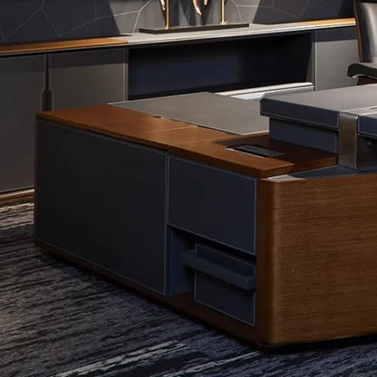 Corner Drawers Office Desk Study Computer Gaming Storage Modern Conference Office Desk Executive Scrivania Legno Furniture HDH