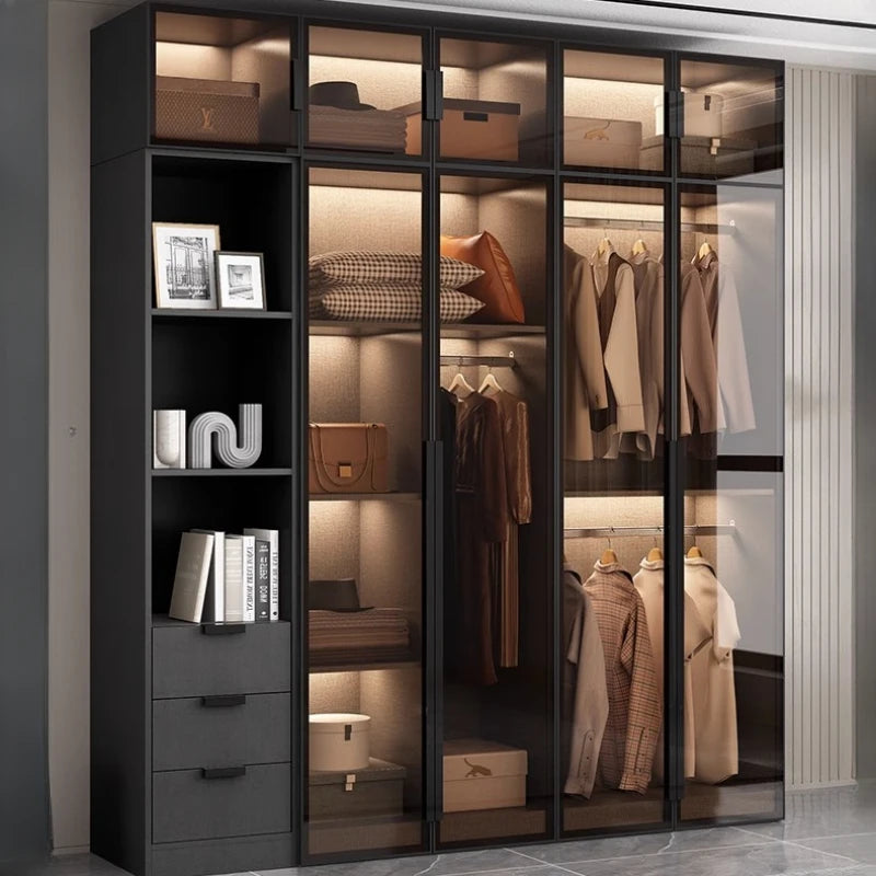 Drawer Storage Wardrobe Modern Luxury Apartment Bedroom Wardrobe Clothes Organization Szafy Do Sypialni House Furniture