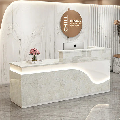 Vanity Mobile Reception Desks Counter Study Shop Gigant Front Desk European Information Recepcion Mostrador Luxury Furniture