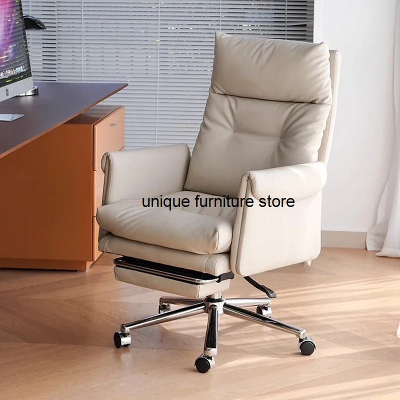 Bedroom office chair Swivel Designer work research Comfortable lazy rolling computer chair backrest Sillas De Esctoritorio salon