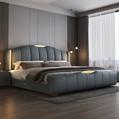 Luxury Frame Double Bed King Size Modern Living Room Frame Double Bed Queen Hotel Princess Cama De Casal Bedroom Furniture