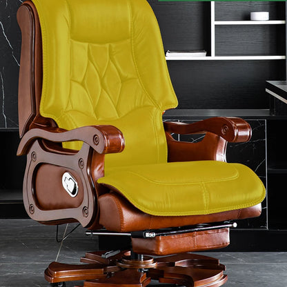 Business Leather Desk Chair Massage Swivel Comfortable Reclining Meeting Chair Office Ergonomic Silla Gamer Office Furniture AA