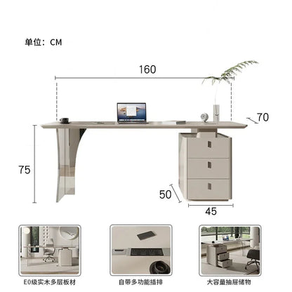 Corner Office Computer Desks Drawers Writing Storage Modern Work Computer Desks Executive Scrivania Bianca Office Furniture