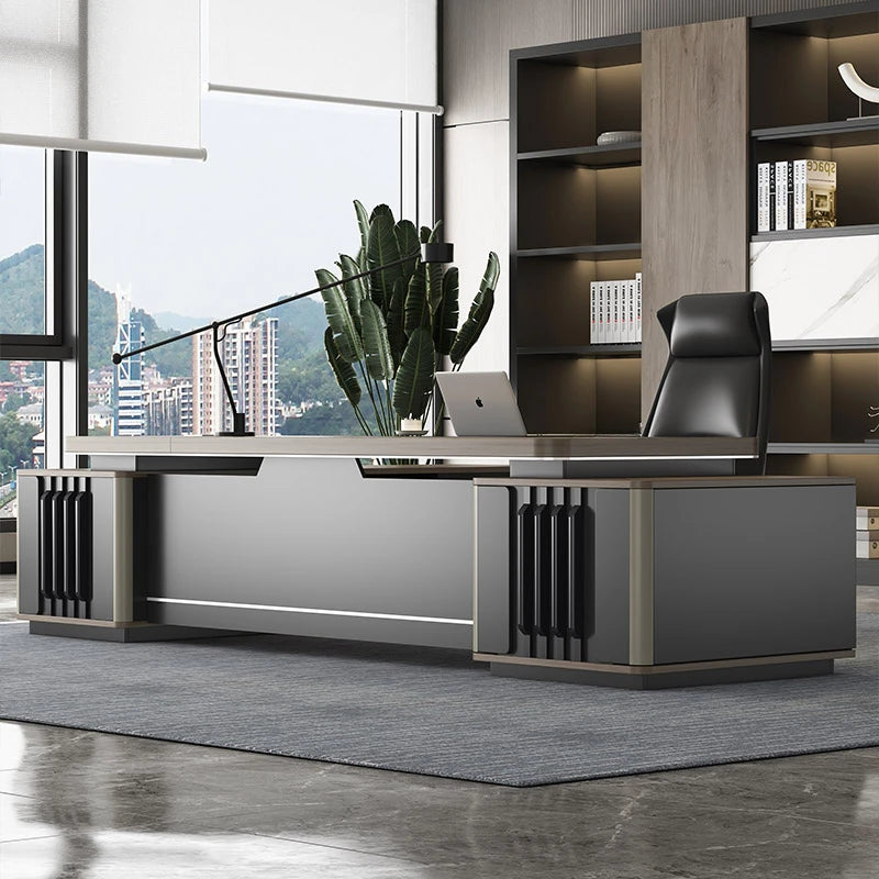 Computer Office Table Desk Modern Executive Student Seating Study L Shaped Organizer Sillas De Oficina Desktop Sofa Home