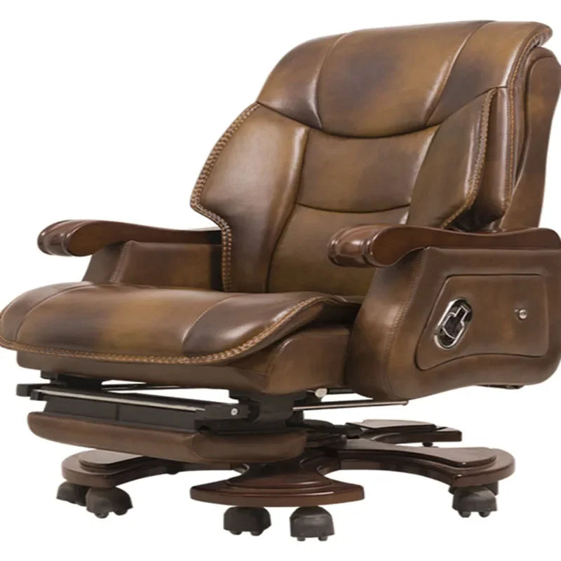 Leather Comfy Office Chairs Recliner Executive  Rolling Comfortable Gaming Chair Work Sillas Luxury Furniture