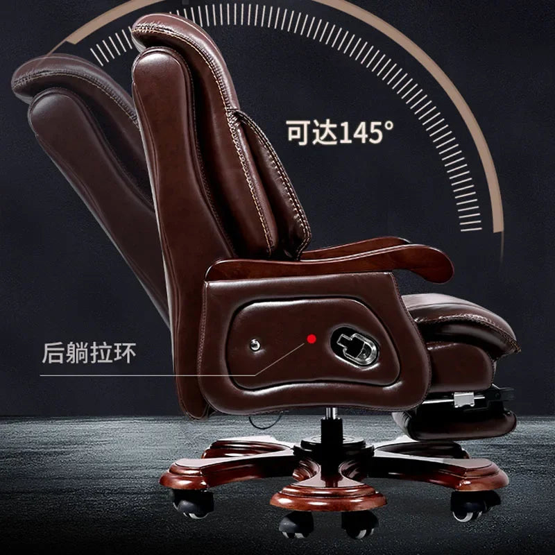 Work Lounge Office Chairs Chaise Leather Designer Rolling Comfy Executive Computer Chair Desk  Gamer Luxury Furniture