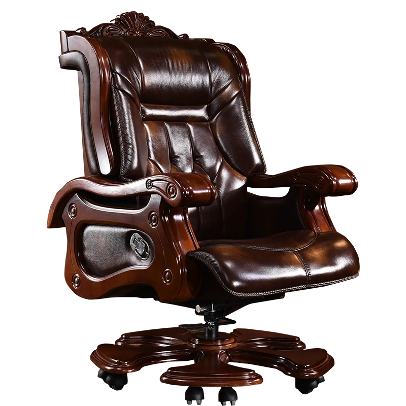 Ergonomic Comfy Recliner Office Chair Swivel Pedicure Leather Office Chair Modern Executive Sillas De Comedor Theater Furniture