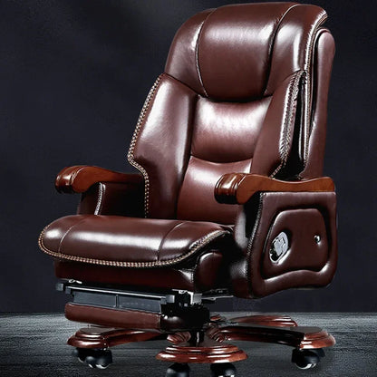 Work Lounge Office Chairs Chaise Leather Designer Rolling Comfy Executive Computer Chair Desk  Gamer Luxury Furniture