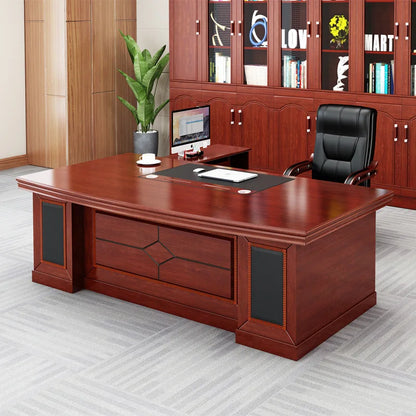 New Modern Office Furniture Latest Office Desk Workstation Table Designs CEO Executive Desk Manager L Shaped 160cm/180cm Table