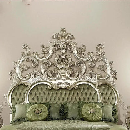 Modern Princess Bed Master Large Hand Carved Girl Bedding Queen Bed Double Luxury Floor Cama Matrimonial Nordic Furniture