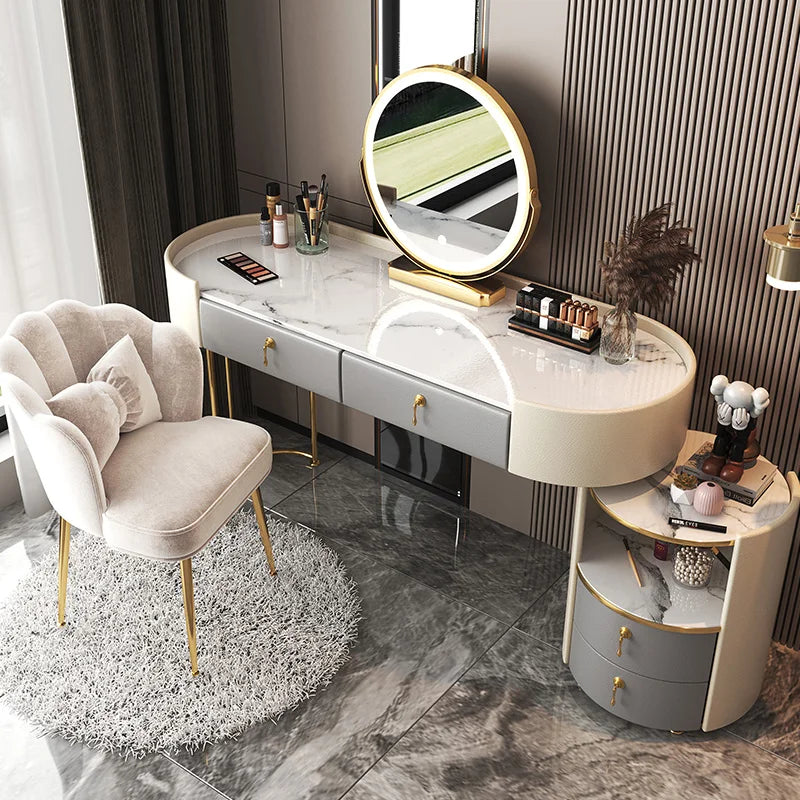 Comfortable Woman Dressing Table Luxury Nordic Bedroom Dressing Table European Home Makeup Tocador Maquillaje Decoration