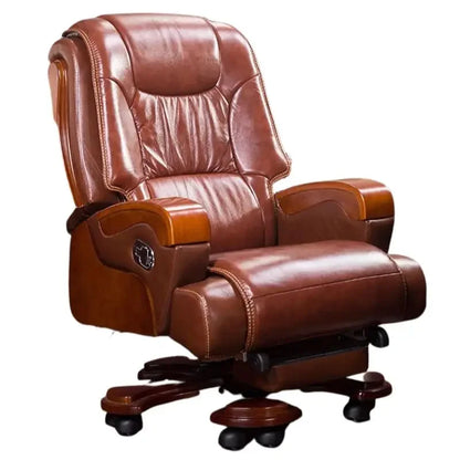 Lounge Office Chair Lumber Back Support Modern Luxurious Portable Chair Leather Ergonomic Sillon Reclinables Theater Furniture