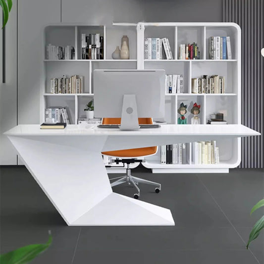 Bedroom Desk Executive Makeup Standing Writing Gaming Office Shelves Laptop Furniture Room Escritorio Modern Desktops Corner