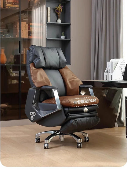 Electric Massage Office Chair Waist Support Leather Living Room Gaming Chair Work Silla De Escritorio Office Furniture Height