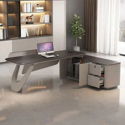 Computer Drawers Office Desk Writing Storage Workstation Designer Corner Executive Office Desk Luxury Mesa Escritorio Furniture