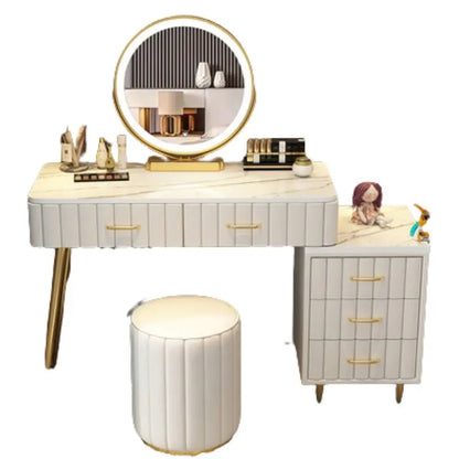 Modern Minimalist Dresser Table Bedroom Dressing Desk Storage Cabinet Small Apartment Assembly Schminktisch Household Items